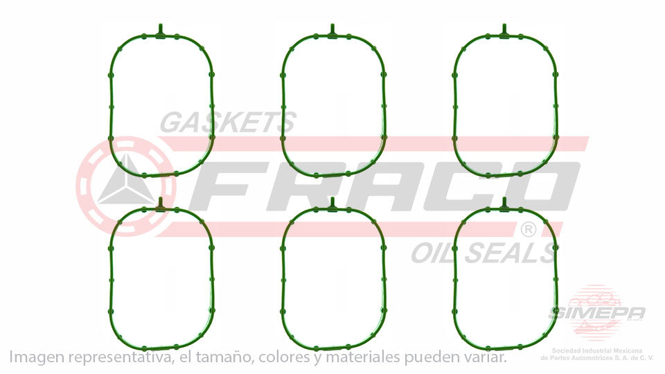 MIX-3062139 - EMPAQUE MULTIPLE DE ADMISION PARA CHEVROLET SILVERADO 1500 V6 4.3 L ECOTEC 12 V. OHV LV3 2014-2018