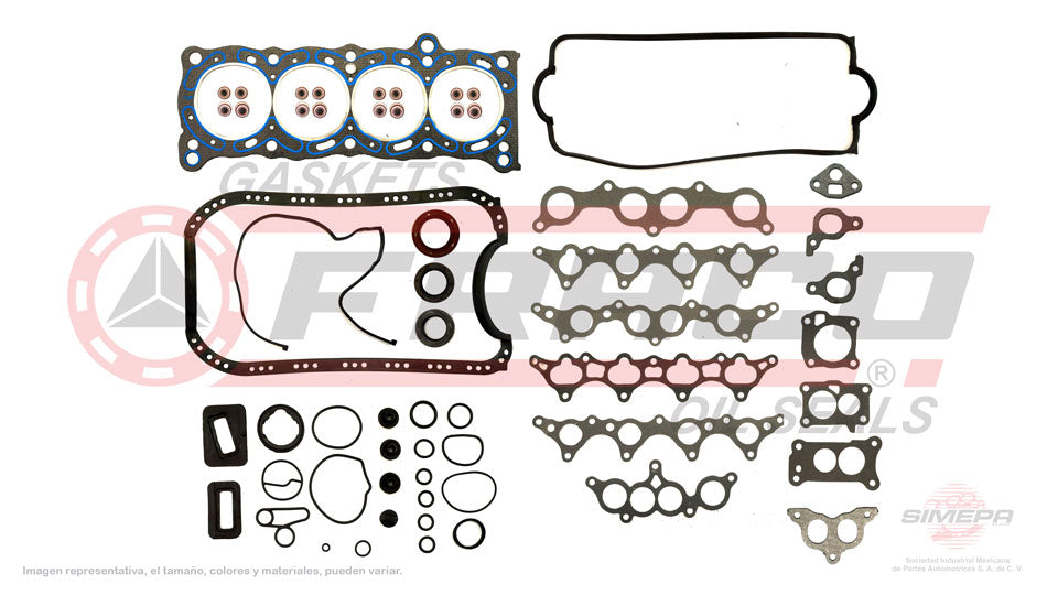 FSX-3540131 - JUEGO DE EMPAQUES PARA HONDA ACCORD L4 1.8 L 12 V. SOHC ES1 ES2 1984-1985