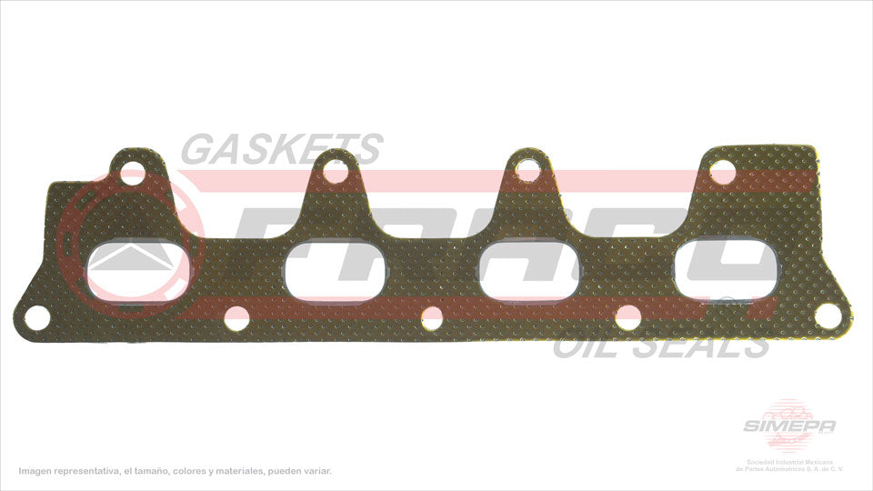 MEX-6540171-1 - EMPAQUE MULTIPLE DE ESCAPE PARA RENAULT MEGANE L4 1.8 L 16 V. DOHC F4P 2001-2003
