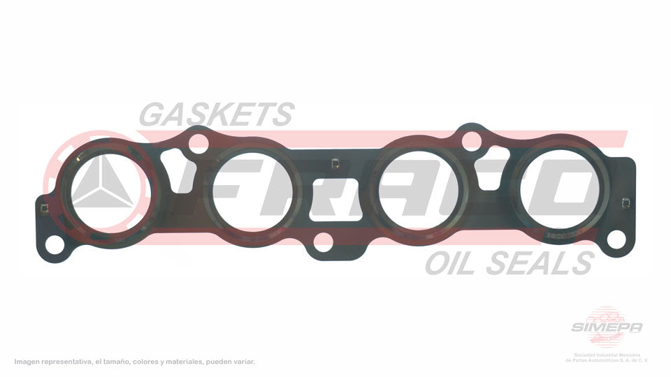 MEX-8040116 - EMPAQUE MULTIPLE DE ESCAPE PARA TOYOTA YARIS L4 1.3 L 16 V. DOHC 2SZFE 2004-2007