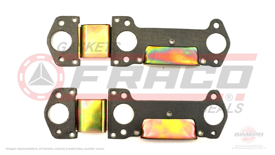 MEX-3062022 - EMPAQUE MULTIPLE DE ESCAPE PARA BUICK CENTURY V6 2.8 L 12 V. OHV 1987-1989