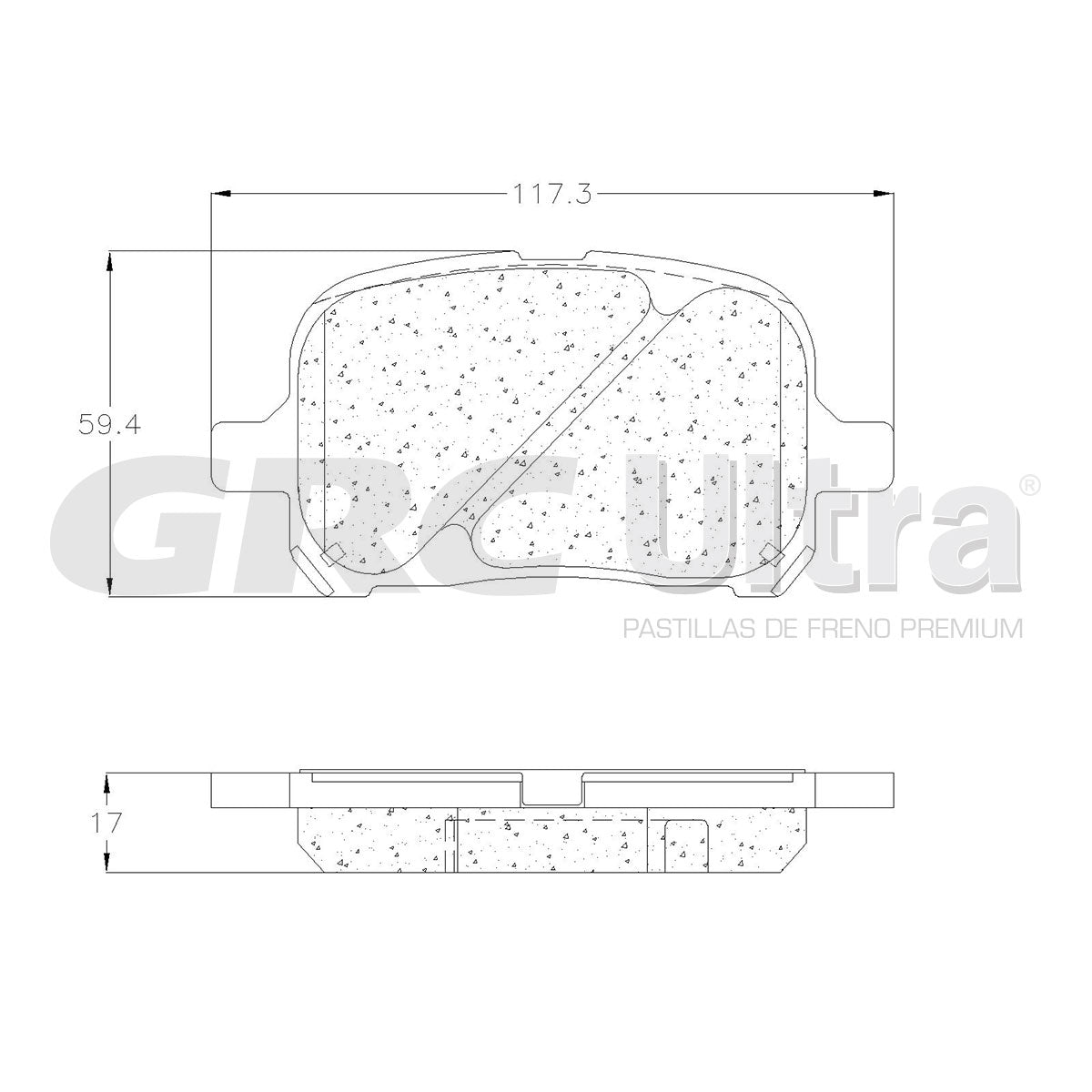 GCD707 - BALATAS CERAMICAS DELANTERAS PARA LEXUS ES300 1997-2001