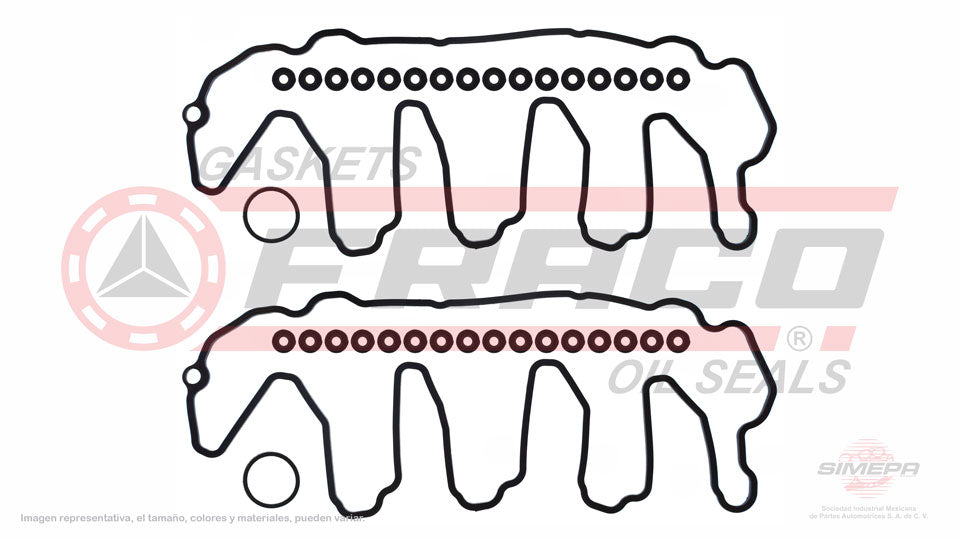 VSX-3082242 - EMPAQUE DE TAPA PUNTERIAS PARA CHEVROLET EXPRESS 2500 V8 6.6 L. DIESEL 32 V. OHV TURBO DIESEL 2011-2015