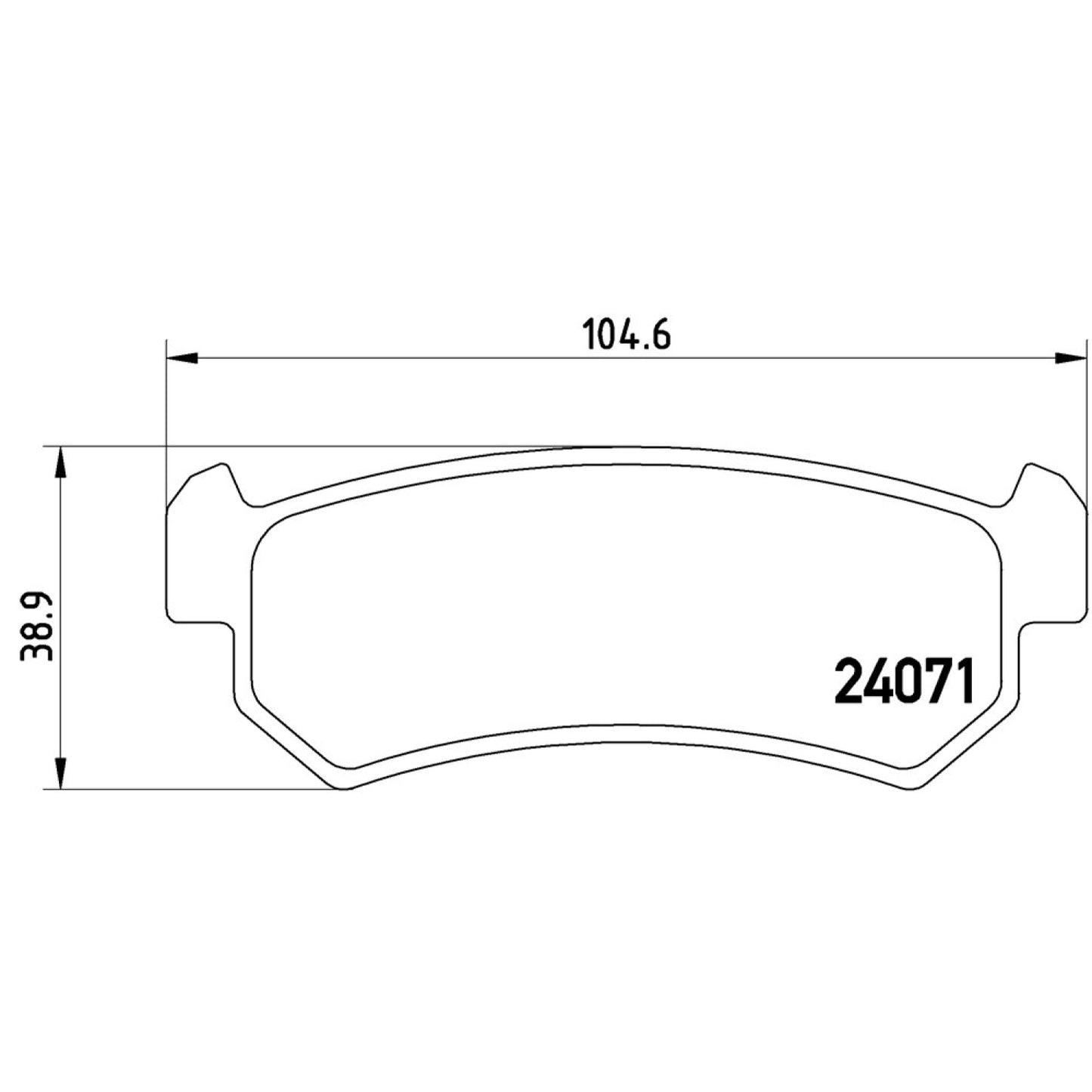 BRE-P10001 - BALATAS TRASERAS PARA CHEVROLET OPTRA BASE 2006-2010