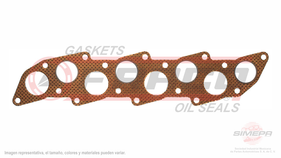 MSX-5540330 - EMPAQUE MULTIPLE DE ADMISION Y ESCAPE UNIDOS PARA DODGE H-100 L4 2.5 L DIESEL 8 V. DIESEL 4D56T D4BH 2006-2011