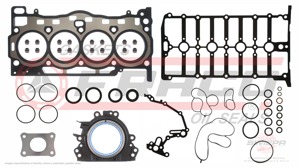 FSX-8640011 - JUEGO DE EMPAQUES PARA AUDI A1 L4 1.2 L DOHC 16 V. TFSI CJZA CJZB 2014-2015