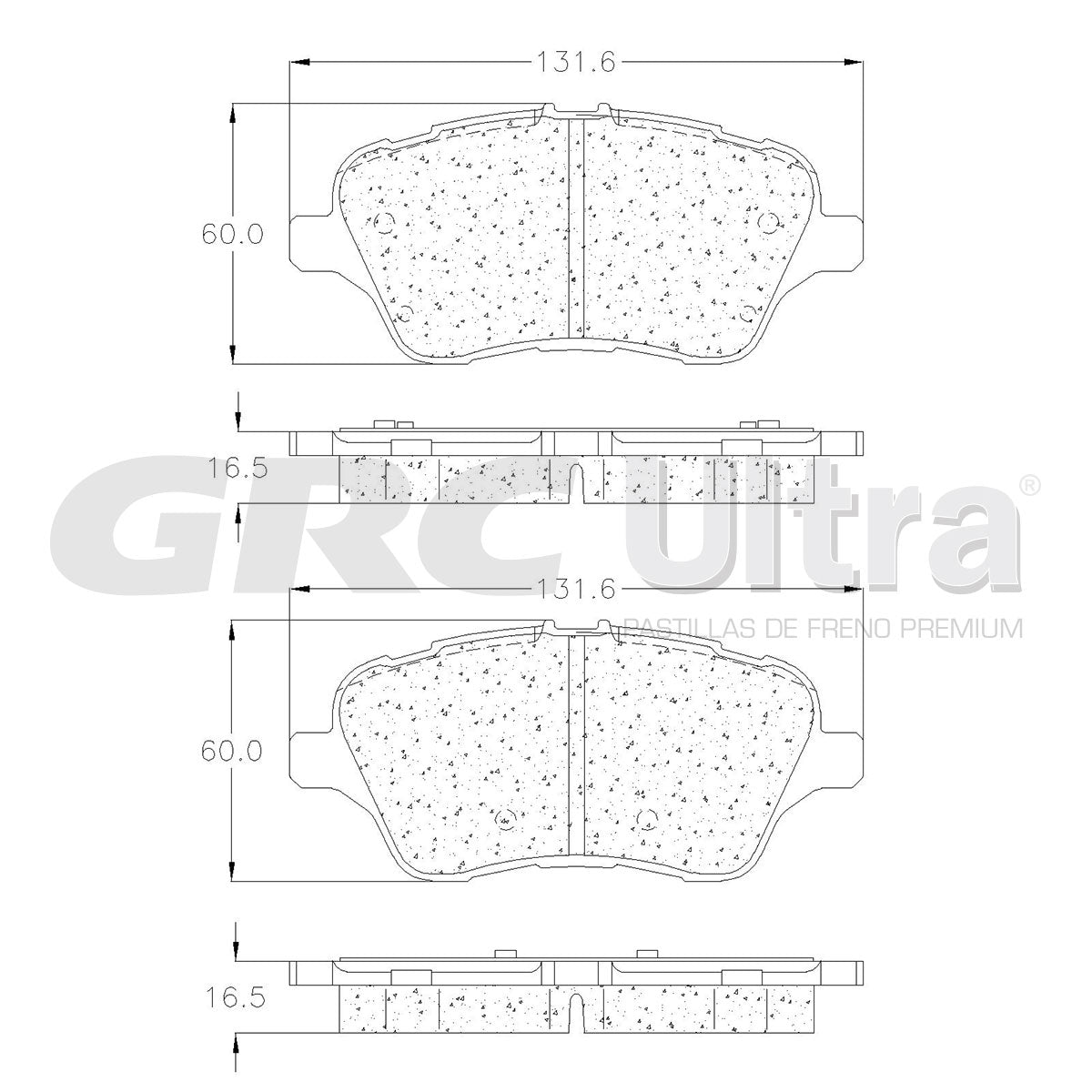 GMD1730 - BALATAS SEMIMETALICAS DELANTERAS PARA FORD FIESTA ST 2014-2019