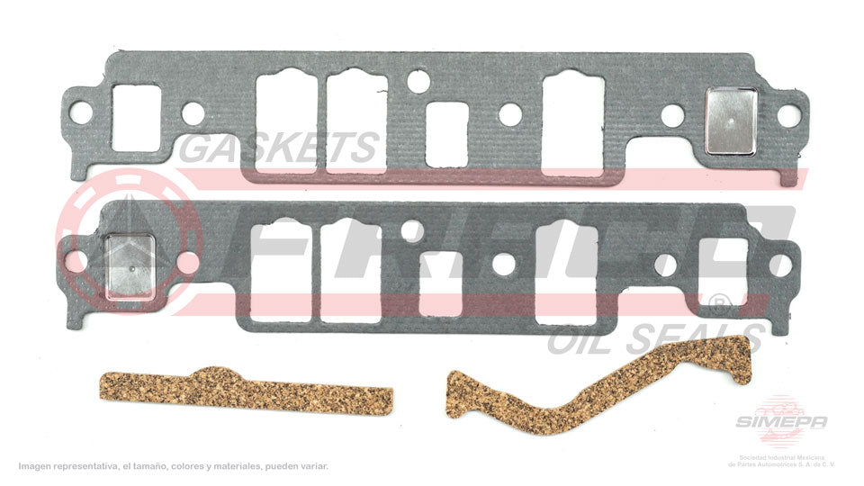 MIX-3062133 - EMPAQUE MULTIPLE DE ADMISION PARA CHEVROLET ASTRO V6 4.3 L 12 V. OHV TBI 262 " 1993-1994