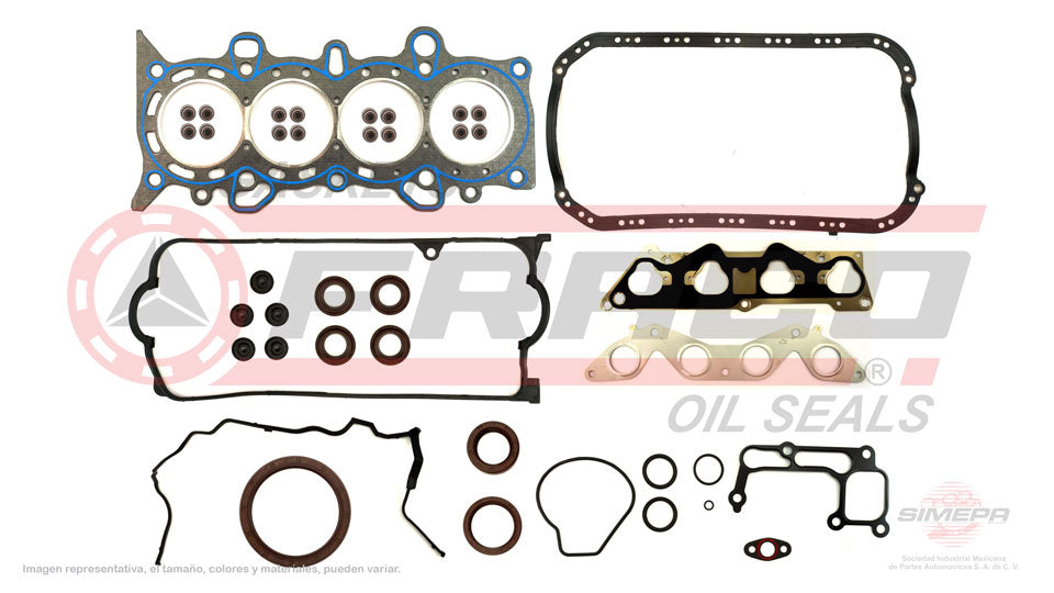 FSX-3540086-1 - JUEGO DE EMPAQUES PARA HONDA CIVIC L4 1.7 L SOHC 16 V. SOHC D17/A1A2A6A7 2001-2005