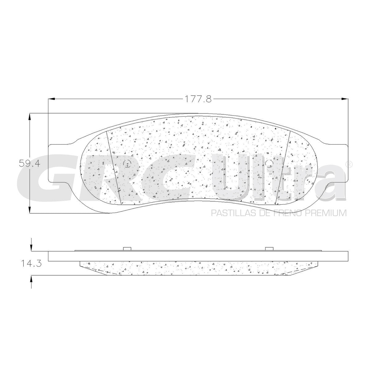 GMD1334 - BALATAS SEMIMETALICAS TRASERAS PARA FORD F-250 SUPER DUTY 6.2L 2012-2012