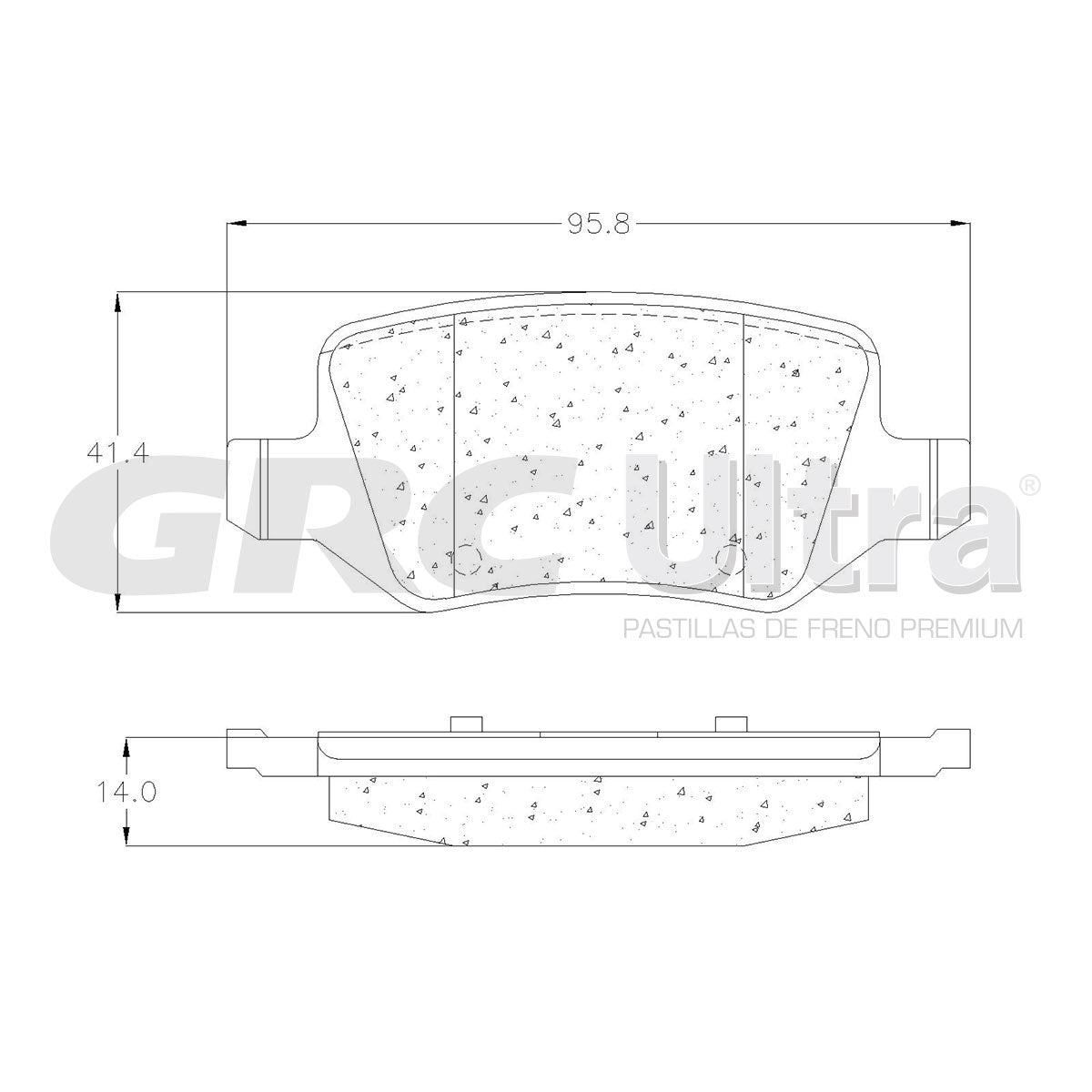 GCD1358 - BALATAS CERAMICAS TRASERAS PARA MERCEDES-BENZ A160 2000-2005