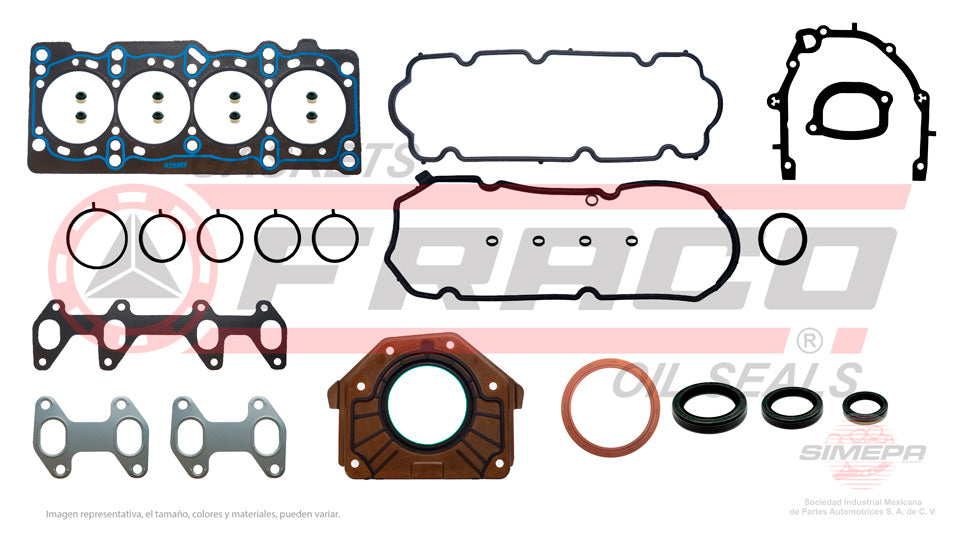 FSX-2540163GF - JUEGO DE EMPAQUES PARA FIAT UNO 1.4 L L4 8 V 178F3.011 310A2.011 2013-2020