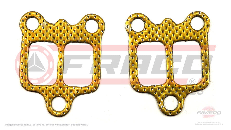 MEX-8040054 - EMPAQUE MULTIPLE DE ESCAPE PARA TOYOTA TERCEL L4 1.5 L 12 V. SOHC 3E 3EE 1987-1994