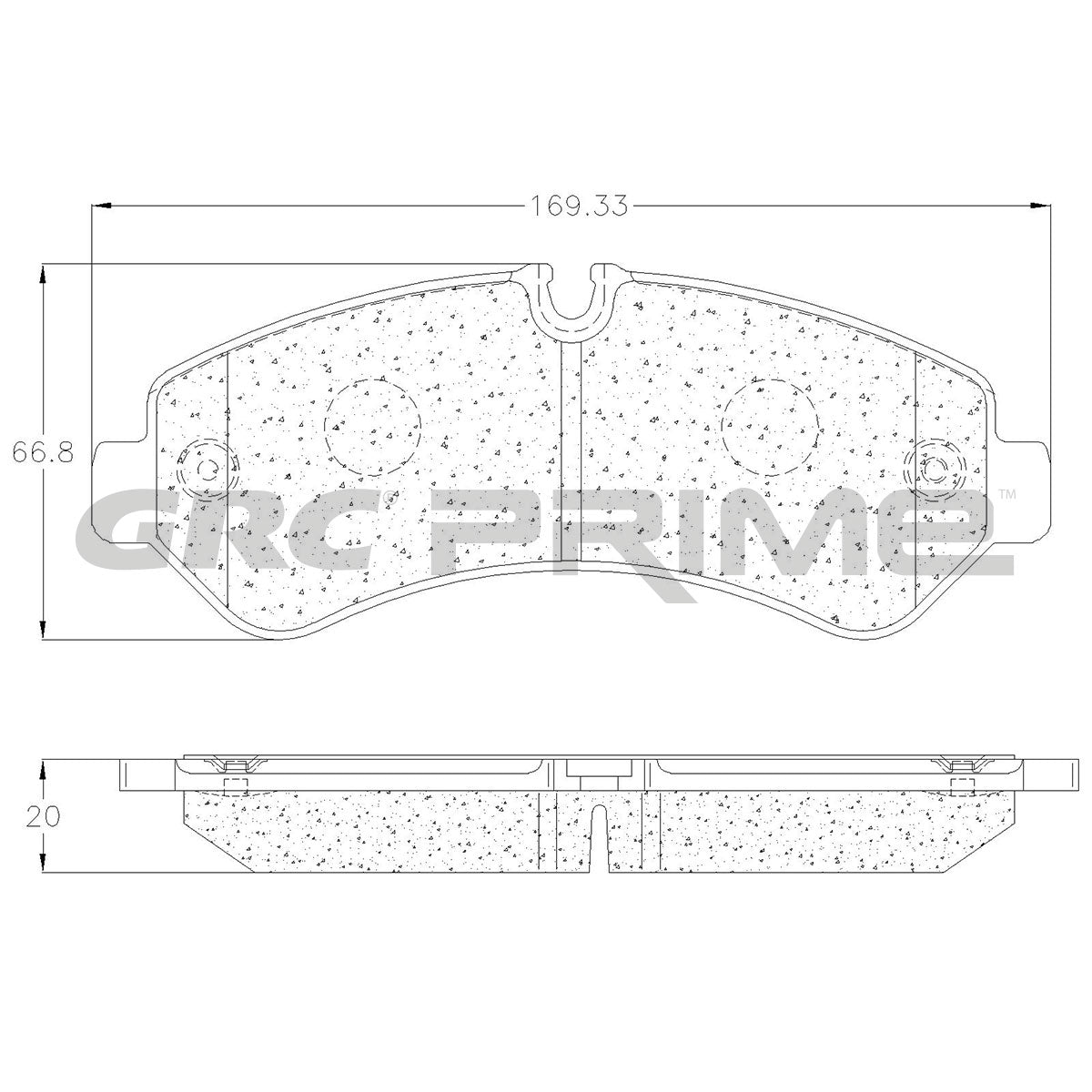 GPRD2236SD - BALATAS SEMIMETALICAS TRASERAS PARA MERCEDES-BENZ SPRINTER 2019-2019
