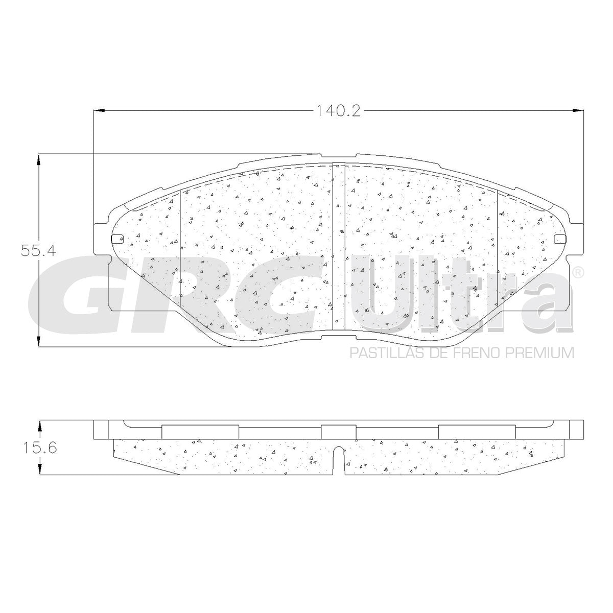 GCD1523 - BALATAS CERAMICAS DELANTERAS PARA TOYOTA HILUX 2006-2008