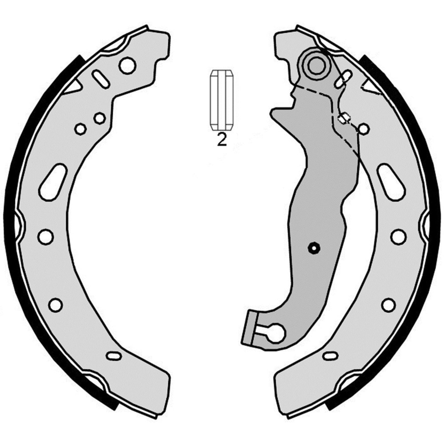 BRE-S24540 - ZAPATAS TRASERAS PARA MAZDA 2 GS 2011-2014
