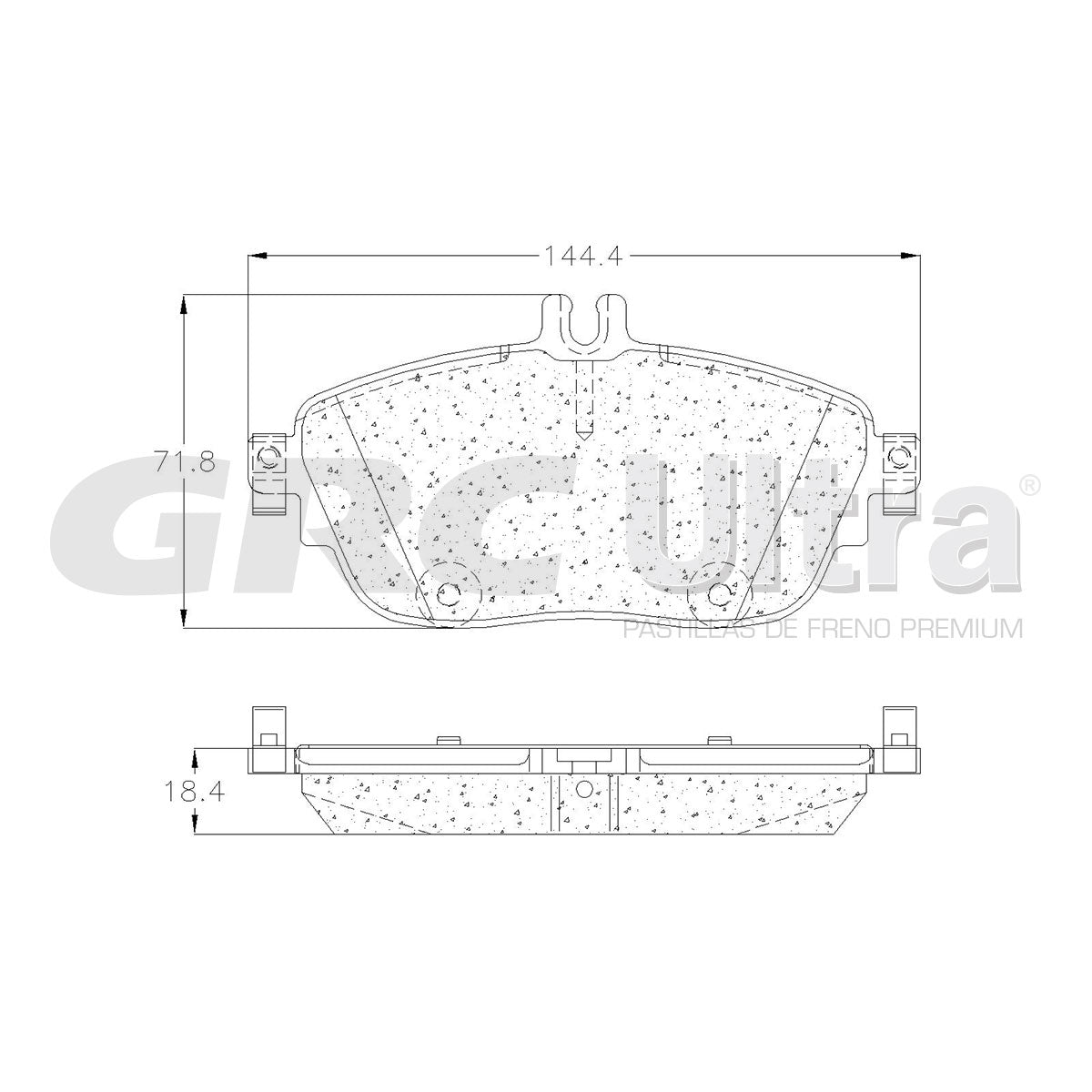 GCD1694 - BALATAS CERAMICAS DELANTERAS PARA INFINITI QX30 2017-2019