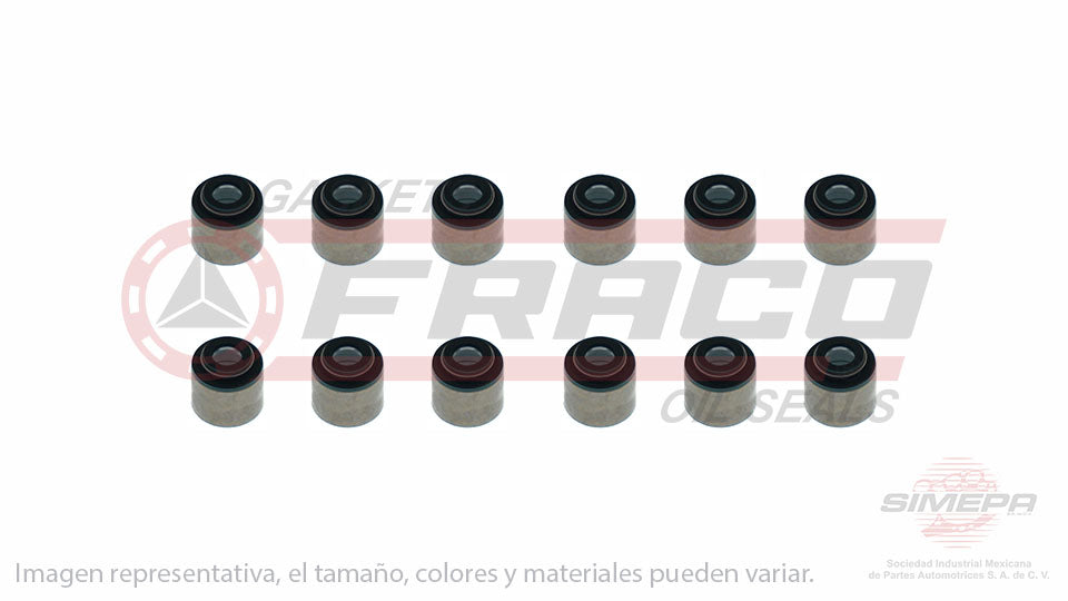 SS-2434-V-12 - SELLOS DE VALVULA POR JUEGOS PARA FORD E-150 V6 4.2 L 12 V. OHV 1997-1998