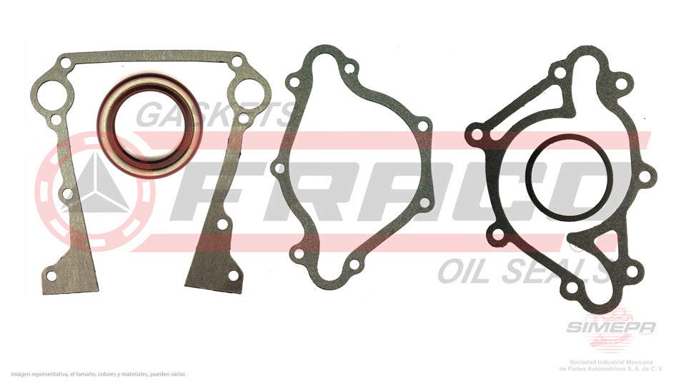 TCX-1162050 - EMPAQUE DE TAPA DE DISTRIBUCION PARA DODGE B150 V6 3.9 L 12 V. 239 CID 1992-1994