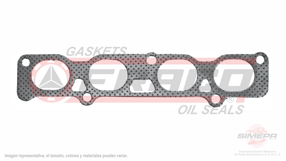 MEX-8040086-1 - EMPAQUE MULTIPLE DE ESCAPE PARA TOYOTA YARIS 1.3 L L4 16 V DOHC 1NRFE 2015-2016