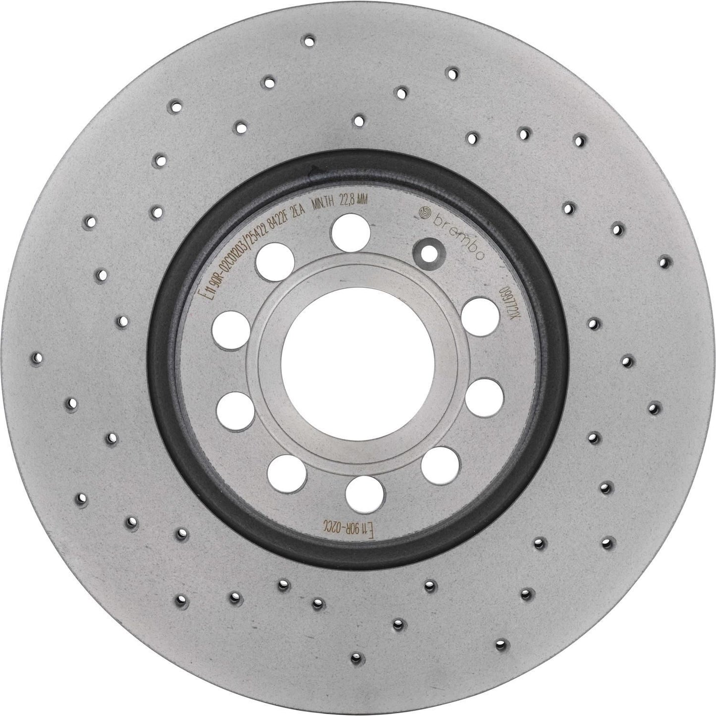 BRE-09.9772.1X - PAR DE DISCOS DE FRENO DELANTEROS PARA AUDI A1 COOL 2011-2014