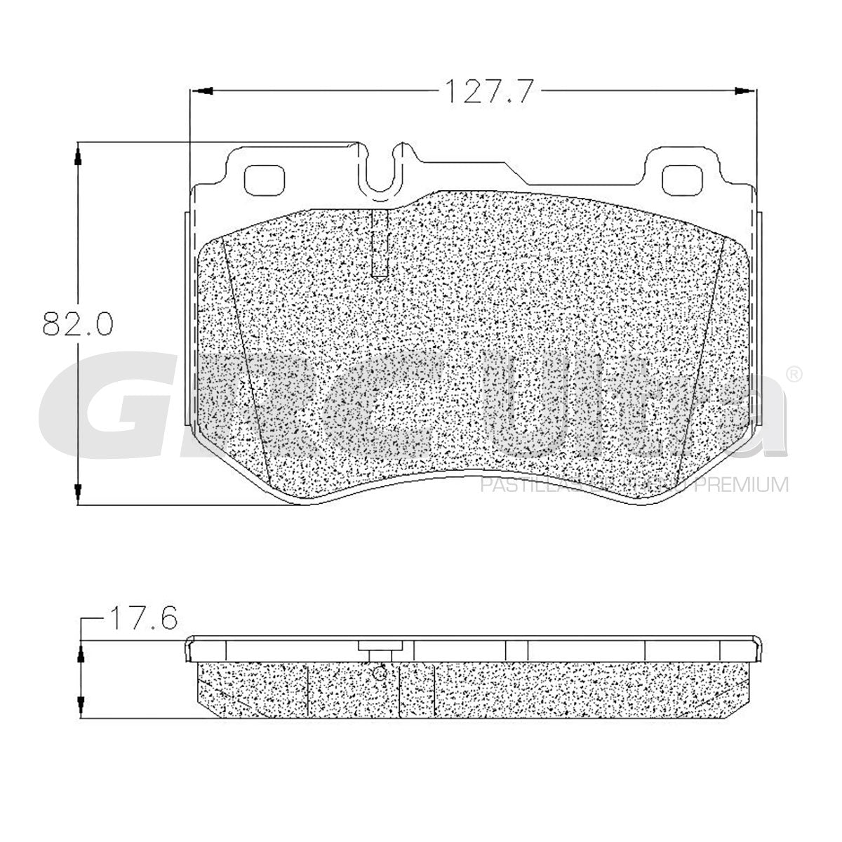GCD1862 - BALATAS CERAMICAS DELANTERAS PARA MERCEDES-BENZ C180 2015-2019