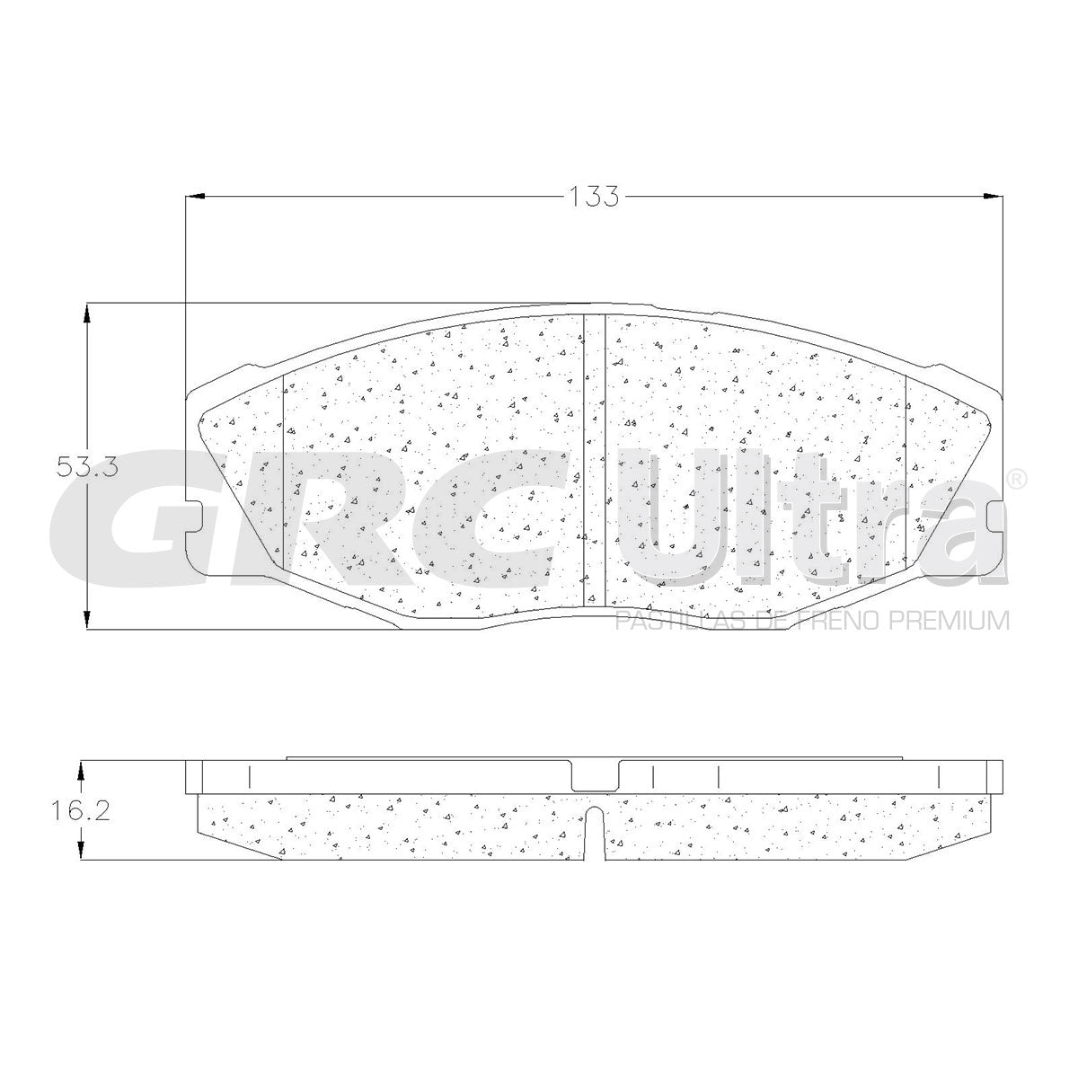 GCD604 - BALATAS CERAMICAS DELANTERAS PARA TOYOTA T100 BASE 1993-1995