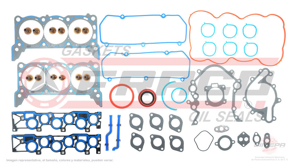FSX-2662076 - JUEGO DE EMPAQUES PARA FORD WINDSTAR V6 3.8 L 12 V. OHV 2001-2003