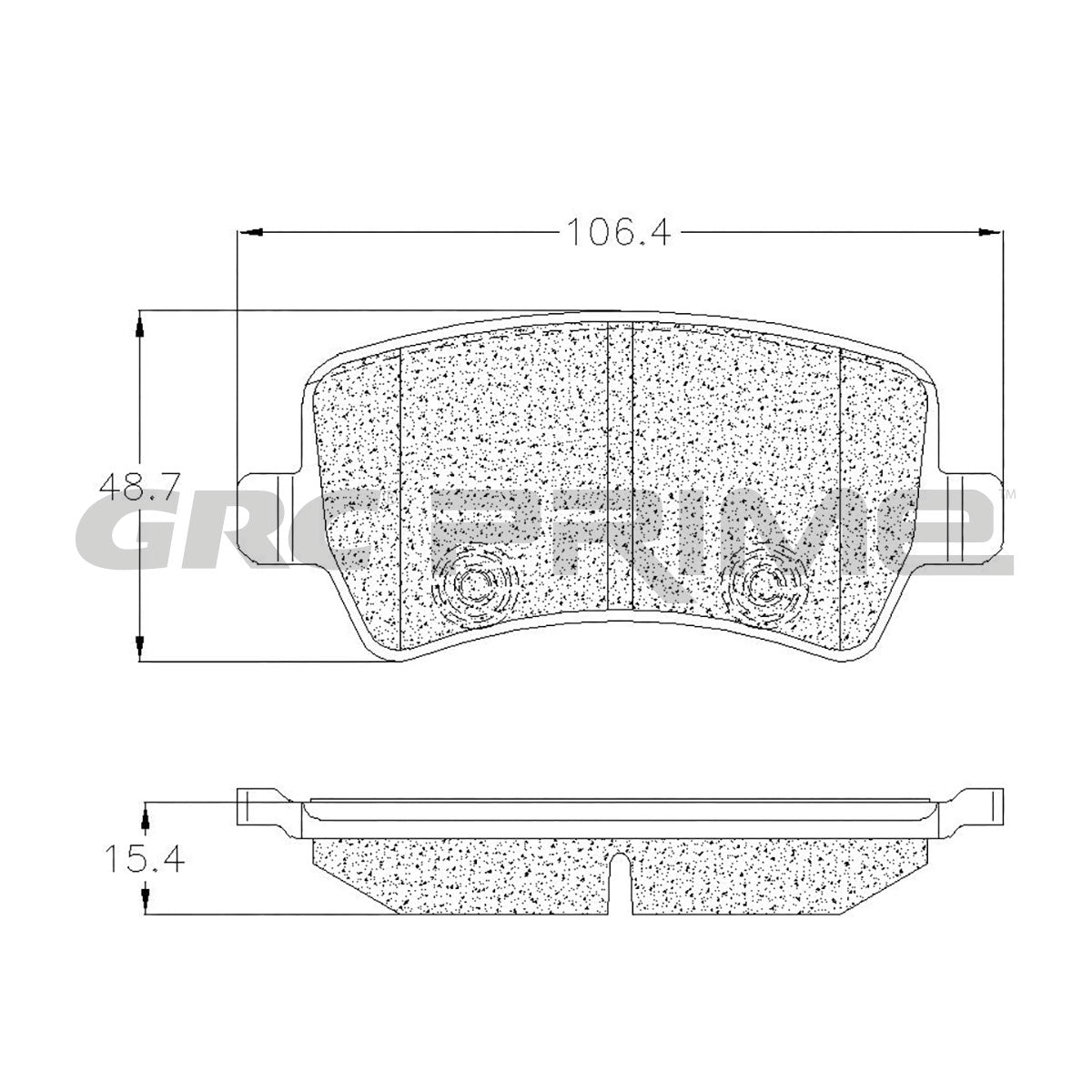 GPRD1307 - BALATAS CERAMICAS TRASERAS PARA LAND ROVER LR2 2014-2015