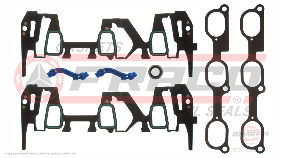 MIX-3062024 - EMPAQUE MULTIPLE DE ADMISION PARA CHEVROLET EQUINOX V6 3.4 L 12 V OHV LNJ 2005-2009