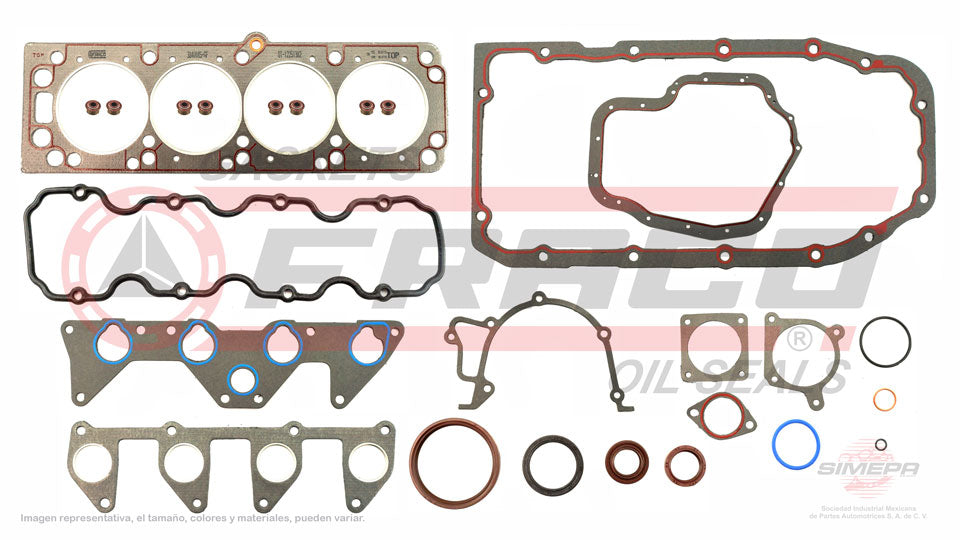 FSX-6040155 - JUEGO DE EMPAQUES PARA CHEVROLET ASTRA L4 2.0 L 8 V. SOHC C20NE 2004-2008