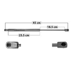 MANJ-60172 - AMORTIGUADOR VIDRIO TRASERO PARA JEEP LIBERTY 2002-2007 TRASERO