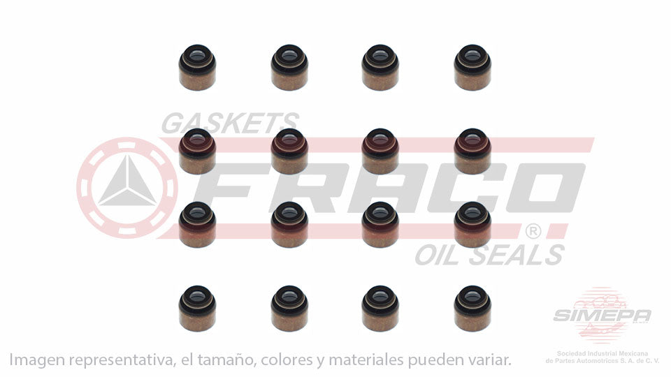 SS-5239-V-16 - SELLOS DE VALVULA POR JUEGOS PARA INFINITI G20 L4 2.0 L 16 V. DOHC SR20DE 1994-2002
