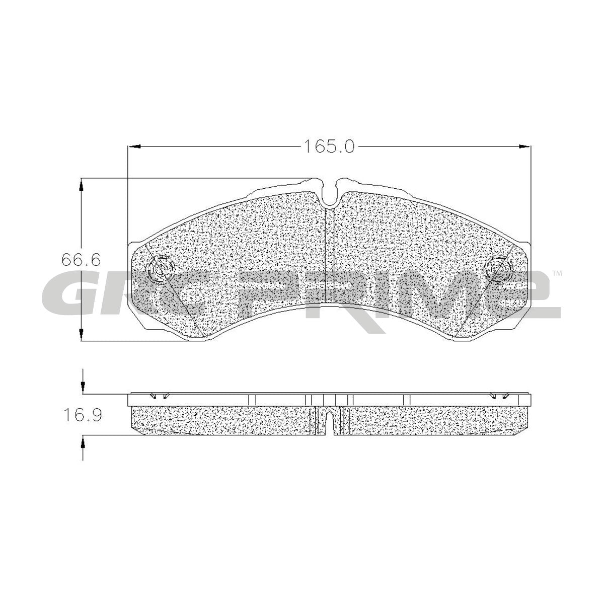 GPRD1487SD - BALATAS SEMIMETALICAS TRASERAS PARA NISSAN CABSTAR 2008-2009