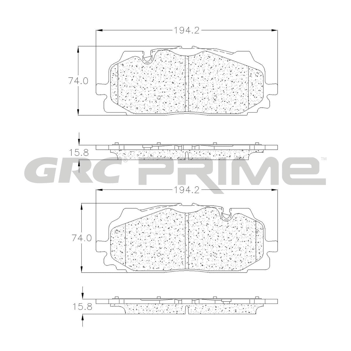 GPRD1894 - BALATAS CERAMICAS DELANTERAS PARA AUDI A5 2018-2019