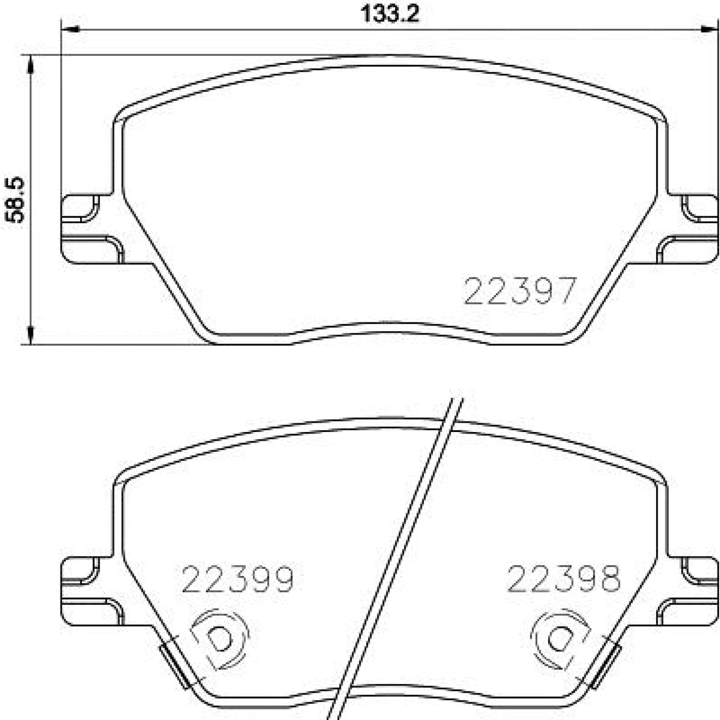 BRE-P23170 - BALATAS DELANTERAS PARA DODGE NEON SE 2017-2018
