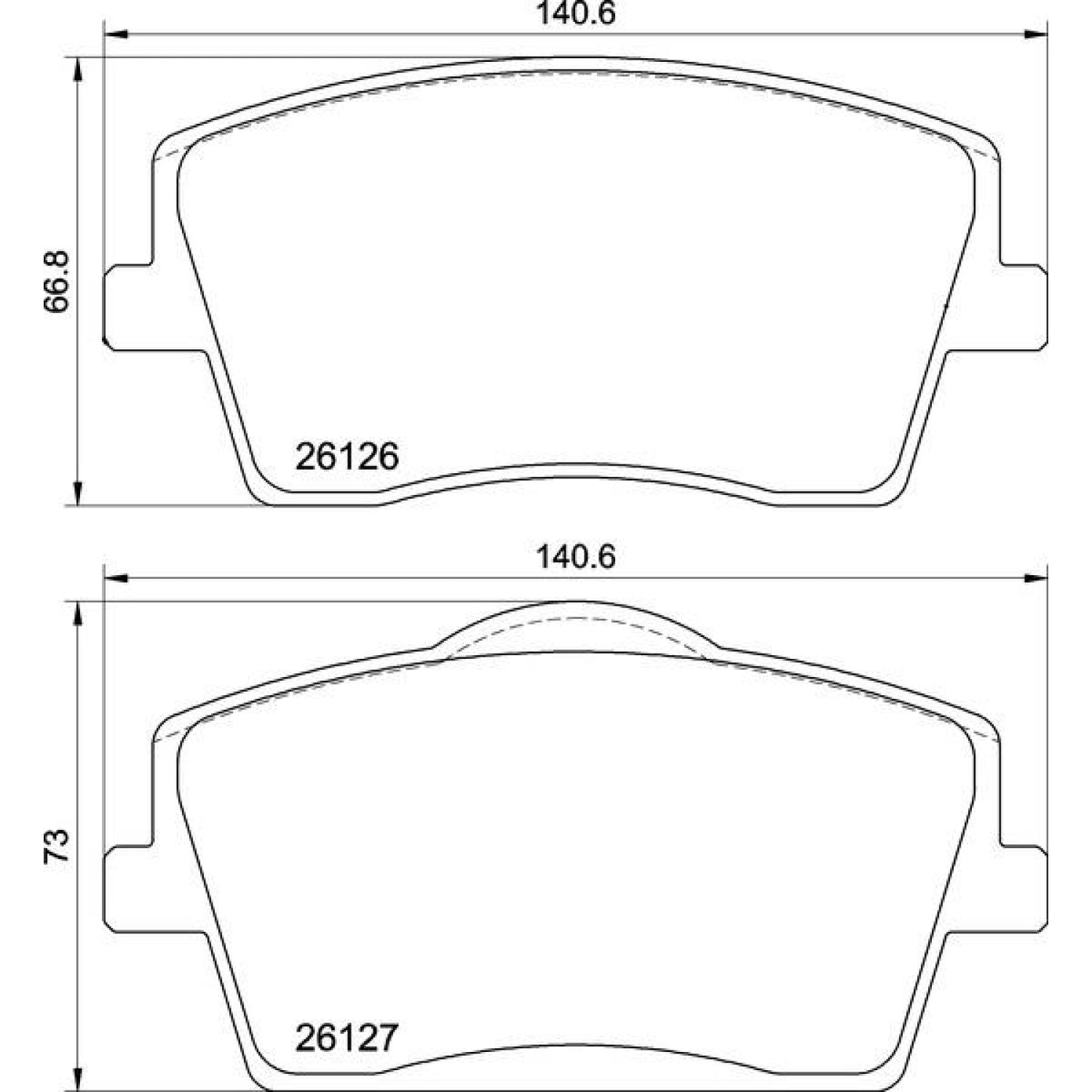 BRE-P86031 - BALATAS DELANTERAS PARA VOLVO XC40 T4 INSCRIPTION 2019-2021