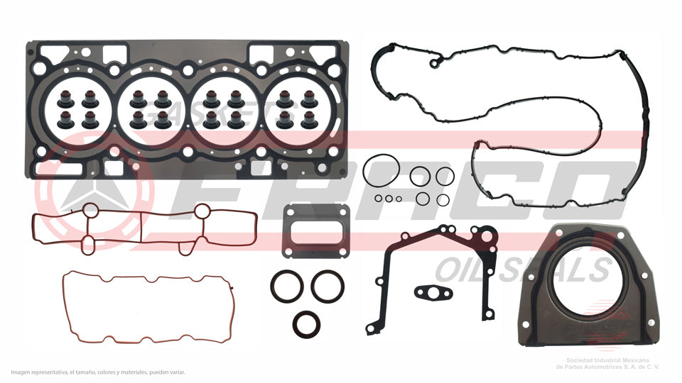 FSX-2640013 - JUEGO DE EMPAQUES PARA FORD ESCAPE L4 1.5 L TURBO 16 V. DOHC ECOBOOST M8DA 2017-2018