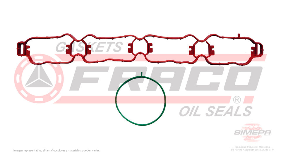MIX-8640176 - EMPAQUE MULTIPLE DE ADMISION PARA AUDI A3 L4 1.8 L TURBO 16 V. DOHC TFSI CNSB 2014-2016
