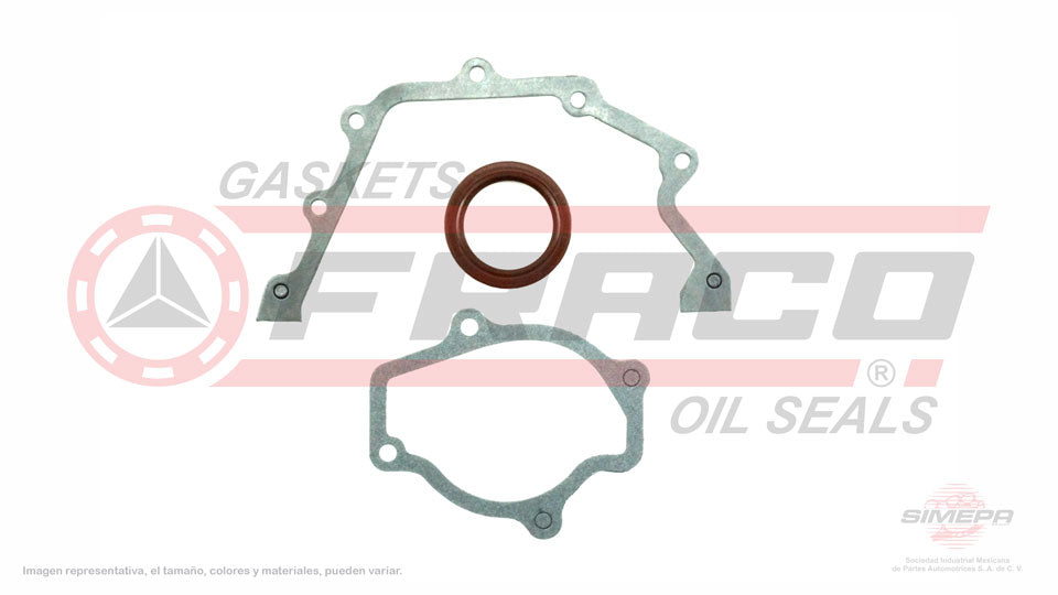 TCX-3040001 - EMPAQUE DE TAPA DE DISTRIBUCION PARA CHEVROLET CHEVETTE L4 1.4 L 8 V. SOHC 1976-1977
