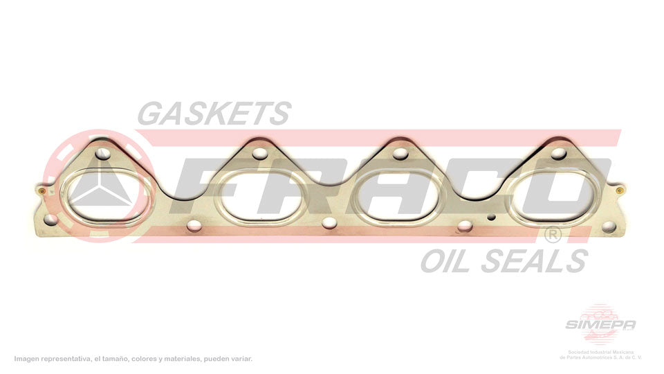 MEX-3540160 - EMPAQUE MULTIPLE DE ESCAPE PARA ACURA INTEGRA L4 1.7 L DOHC GS-R R 16 V. DOHC B17A1 1992-1993