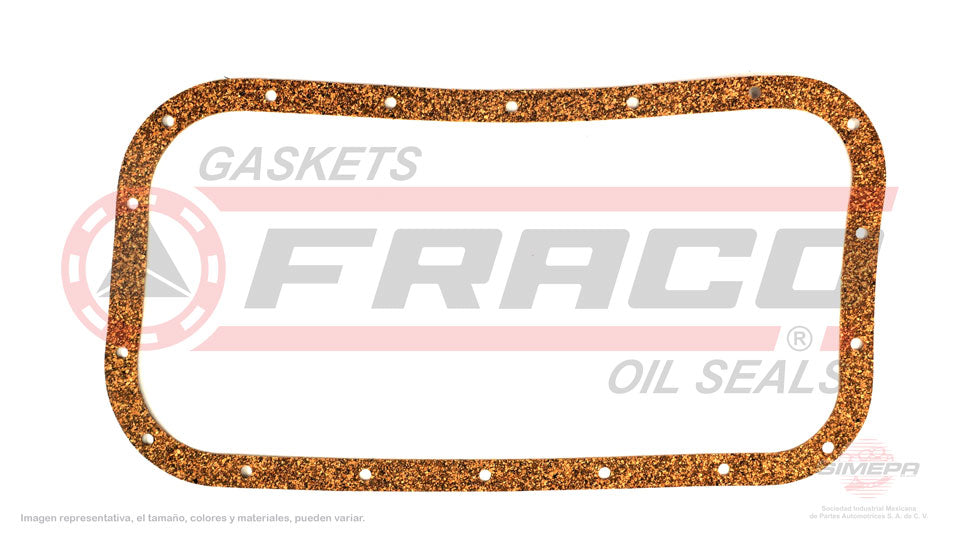 OSX-7640020 - EMPAQUE DE CARTER PARA CHEVROLET TRACKER L4 1.6 L 8 V. SOHC 1989-1991