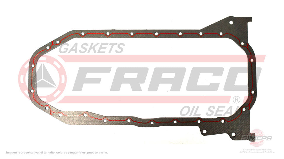 OSX-8650010 - EMPAQUE DE CARTER PARA VOLKSWAGEN EUROVAN L5 2.5 L 10 V. SOHC 2001-2004