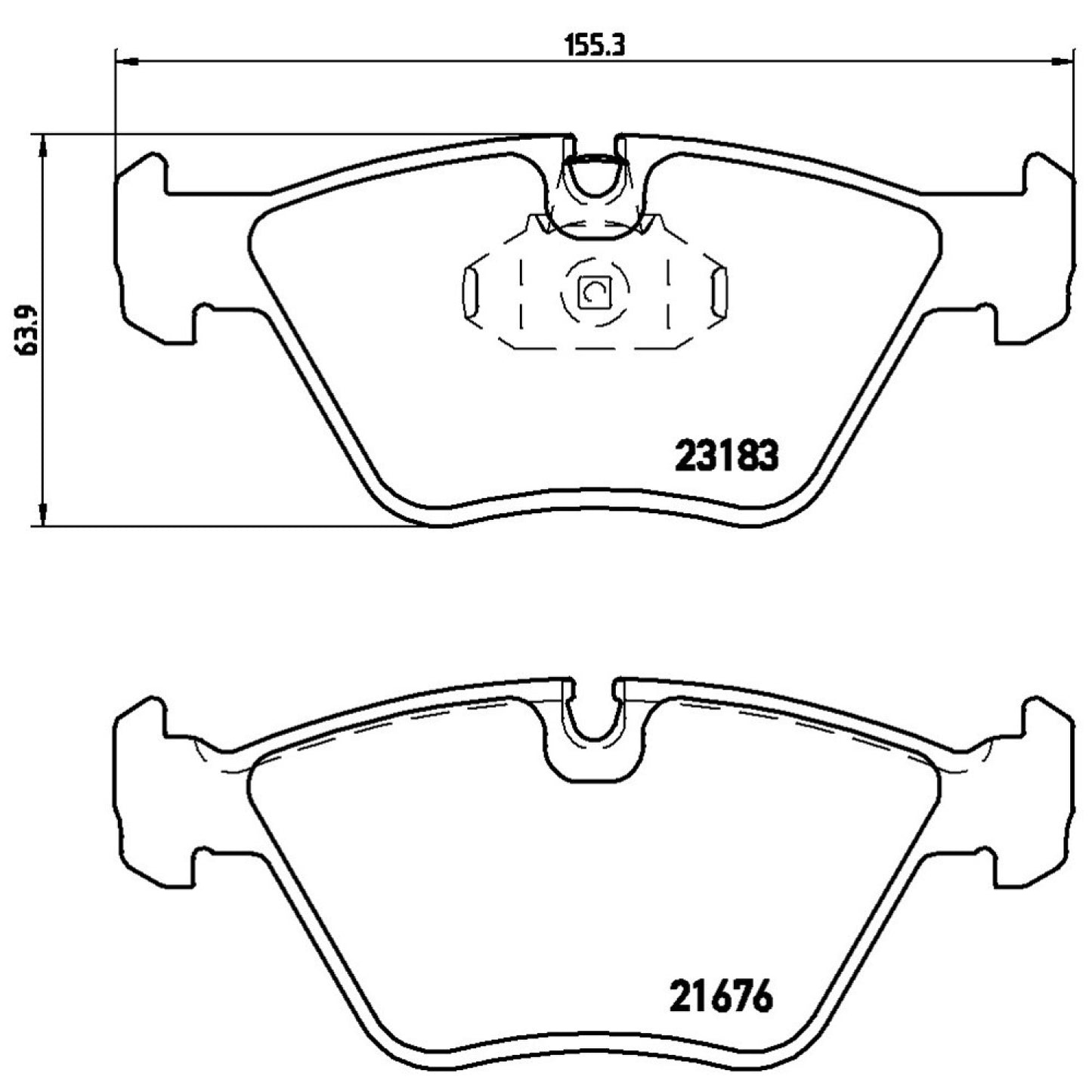 BRE-P06043X - BALATAS DELANTERAS PARA BMW 330CI BASE 2001-2006