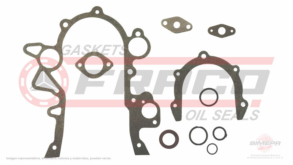 TCX-1162020 - EMPAQUE DE TAPA DE DISTRIBUCION PARA CHRYSLER CONCORDE V6 3.3 L 12 V. OHV 1993-1996