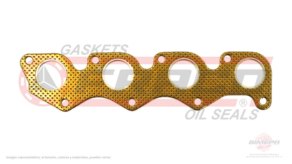 MEX-5540222 - EMPAQUE MULTIPLE DE ESCAPE PARA DODGE COLT L4 1.6 L 8 V. SOHC G32B 1982-1988