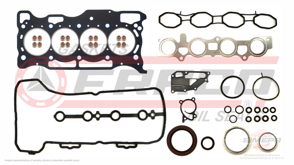 FSX-5840185NR - JUEGO DE EMPAQUES PARA NISSAN MARCH L4 1.6 L 16 V. DOHC HR16DE 2008-2010