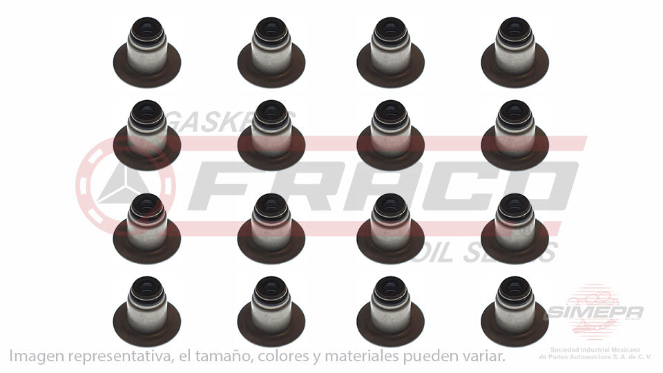 SS-2446-V-16 - SELLOS DE VALVULA POR JUEGOS PARA FORD F-150 V8 6.2 L SOHC 16 V. SOHC ROMEO RAPTOR 2010-2014