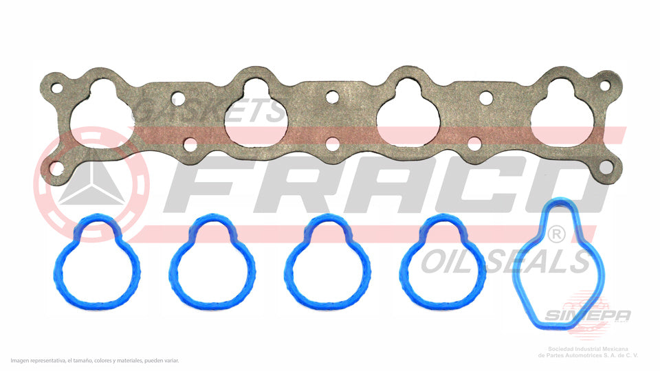 MIX-1140052 - EMPAQUE MULTIPLE DE ADMISION PARA DODGE NEON L4 2.0 L SOHC 16 V. ECB SOHC VIN CF 1995-2005