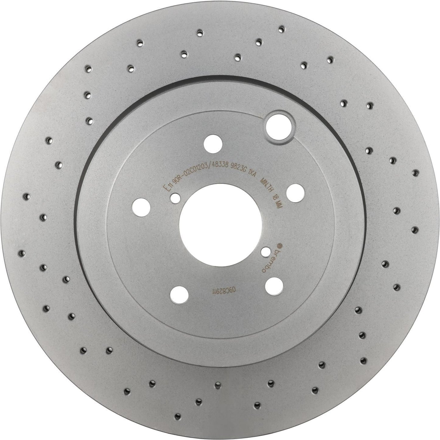 BRE-09.C829.11 - PAR DE DISCOS DE FRENO TRASEROS PARA SUBARU WRX STI BASE 2018-2020
